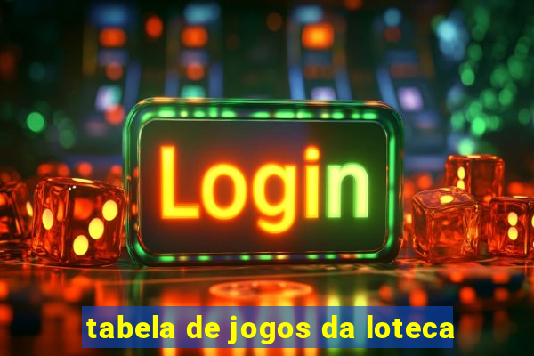 tabela de jogos da loteca